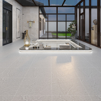 Carreaux de sol en porcelaine grise de salon intérieur de haute qualité 600X600