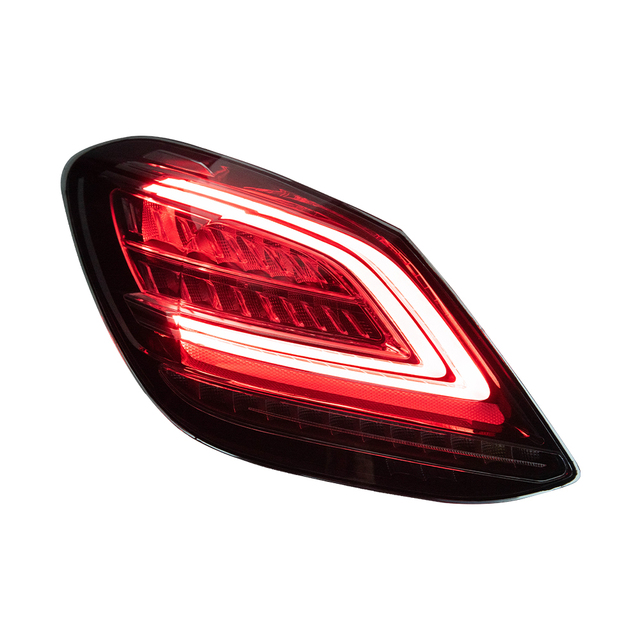KGKB LED Tail Light Assembly Upgrade for Benz C-Class W205 C200 C260 C300 2015-2021 Sequential Turn Signal Plug & Play
