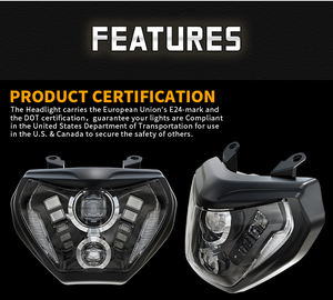 Phare avant de projecteur, pour yamaha 2014, 2015, <span class=keywords><strong>2016</strong></span>, MT09, FZ09, 2018, 2019 et MT07 - Product Image 3