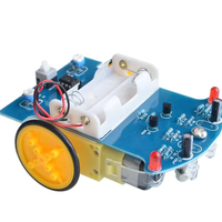 D2-1 DIY 智能汽车套件 Arduino 兼容型寻线机器人底盘组装电子套件，适用于 STEM 教育