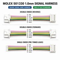 Kabel Molex 501330 Pico-Clasp 1.0mm 2-15 Pin Low-Halogen untuk Perangkat Medis dan Sinyal Inverter, UL3302/UL1571 28AWG Custom