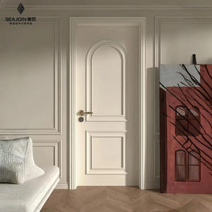Puertas de Madera Maciza ODM con Bisagras Ajustables, Puertas Interiores con Bisagras para Construcción de Hoteles, Envío Estable - Product Image 1