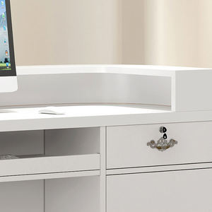 Mostrador de recepción LED moderno para salones de belleza, mostrador de recepción de oficina, mostrador de recepción de salón elegante - Product Image 6