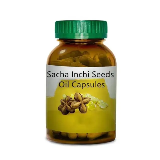 Sacha Inchi Oil softgel Remove the accumulation of oil in the body reduce blood pressure and blood lipids