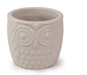 Pot de fleurs créatif en forme de hibou antique, décoration de table, ornement - Product Image 1