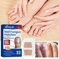 Ximonth Pack de 32 patchs réparateurs antifongiques pour les ongles, traitement des ongles fongiques, patchs pour améliorer les ongles fissurés et cassants