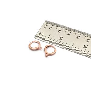 Aros de Latón Chapados en Oro Rosa sobre Oro, Juego de Componentes para Hacer Joyas, Suministros para Manualidades, Dijes Hechos a Mano, 14 mm - Product Image 2