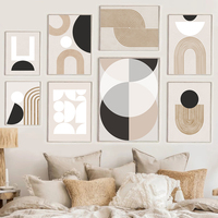 Peinture sur Toile Minimaliste à Ligne Abstraite, Tableau Mural Moderne et Affiche pour Décoration Intérieure Minimaliste