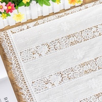 Catégorie (Produits) Robe à bords pompons en tissu de coton pour femmes Dentelle de broderie creuse pour accessoires vestimentaires