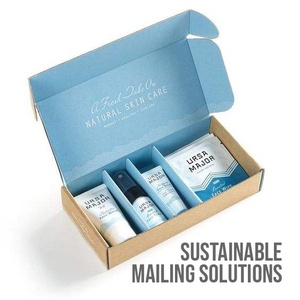 Caja de Envío Plegable Ecológica para Cosméticos, Soluciones de Envío Sostenibles, Divisores de Cartón Corrugado, Impresión Personalizada - Product Image 4