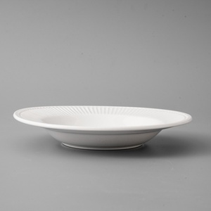 Tùy Chỉnh 20Pcs Hiện Đại Trắng Nổi Sứ Bộ Đồ Ăn Máy Rửa Chén An Toàn Gốm Dịch Vụ Cho Nhà Khách Sạn Và Kỳ Nghỉ - Product Image 4