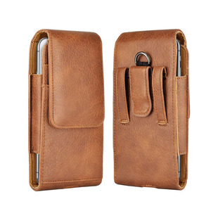 Multifunción Universal teléfono móvil cinturón Clip Holster PU cuero cinturón titular bolsa para teléfono celular - Product Image 1