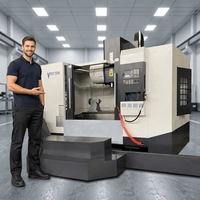 Centre d'usinage vertical CNC à broche unique robuste BT40 VMC1580 3 axes
