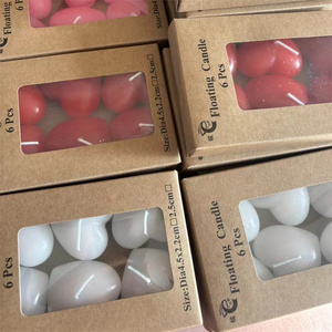 FL-522 Wholesale Large 4-5CM White Rose Floating Candles Tea Burning Paraffin Wax for <strong>Wedding</strong> <strong>Pool</strong> Water <strong>Decorations</strong> - Product Image 6