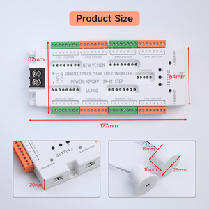 Bán hàng nóng 3A trong nhà <span class=keywords><strong>Led</strong></span> điều khiển cho cầu thang PIR cảm biến chuyển động kiểm soát ánh sáng DC12V/24V dimmers linh hoạt <span class=keywords><strong>LED</strong></span> Strip cầu thang - Product Image 4