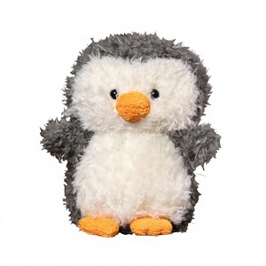 Peluche Animale Domestico Carino, Pappagallo Piccolo Arricciato, Pinguino, Pupazzo per Macchina Artiglio, Regalo di Compleanno Unisex, Cotone PP - Product Image 5