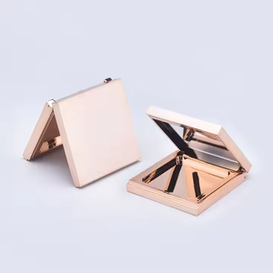 Estuche de Lujo Cuadrado de <span class=keywords><strong>Metal</strong></span> Dorado para Polvo Compacto con Espejo, Magnético, Vacío, Personalizable, de Plástico, para Base de Maquillaje - Product Image 6