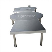 Scène événementielle modulaire portable en alliage d'aluminium 2x1m à connexion rapide pour concerts en plein air