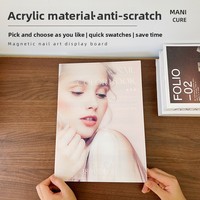 Livre d'échantillons d'ongles en acrylique magnétique détachable, album de présentation de couleurs amovible, outil de présentation pour vernis gel et faux ongles, outil de salon OEM ODM