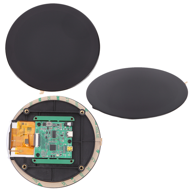 Kingtech OEM Industrial  Windows 11 10 7 for Embedded System & Custom Equipment Open Frame 3.4" IPS Circular TFT LCD Display