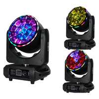 Projecteur de scène Big Bee Eye 19*15W CE ROHS à tête mobile 4-en-1 avec zoom automatique DMX et effet Wash pour mariage, 19 LED Bee Eye mobiles