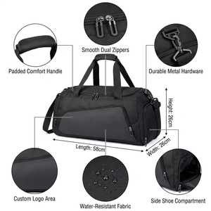 Bolsa de Deporte Impermeable Personalizada, Bolsa de Viaje <span class=keywords><strong>para</strong></span> Zapatos, Bolsa de Gimnasio <span class=keywords><strong>para</strong></span> Baloncesto, Fútbol, Mochila, Bolsa de Hombro Cruzada <span class=keywords><strong>para</strong></span> <span class=keywords><strong>Hombre</strong></span> - Product Image 2