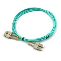 SC Duplex OM3 OM4 2.0 3.0MM 50/125um 1/2/3/4/5/6m cavalier de fibre multimode cordon de raccordement à fibre optique OEM/ODM