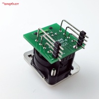 Connecteur RJ45 femelle SREXACT SVP594-DH Cat5e, carré, en alliage de zinc nickelé, avec broches en bronze phosphoreux étamé brillant et plaqué or