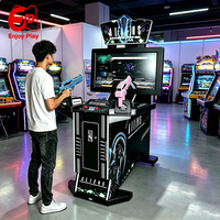 Machine d'arcade de tir Alien Gun de 42 pouces, à monnayeur, avec cabinet métallique LED, haute qualité, pour FEC, centre commercial, direct usine
