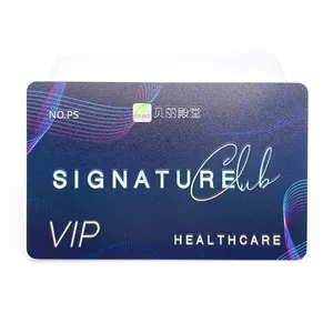 Cartão de Visita em PVC de alta qualidade personalizado com impressão em plástico de luxo VIP para Membro navio Cartão de Presente