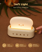Lampe de chevet en forme de grille-pain mignonne pour enfants, décoration de salon, veilleuse intelligente pour enfants