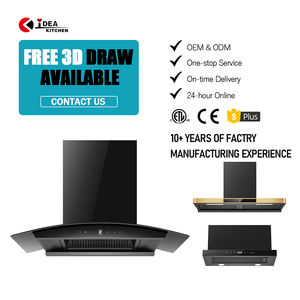 IDEA <span class=keywords><strong>hotte</strong></span> murale en acier inoxydable <span class=keywords><strong>hotte</strong></span> de cuisine intelligente professionnelle OEM ODM cuisine cheminée ventilateur d'extraction hottes de cuisinière - Product Image 1