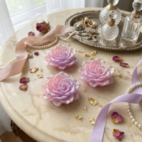 Poudre violette Qijun, luciole, rose luminescente, bricolage, épingle à cheveux faite à la main, coque de téléphone portable, matériau en résine, accessoires de bijoux en résine