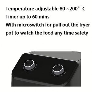 Friteuse à air électrique sans huile 11L en plastique, 2000W, moderne et classique, de haute qualité, pour usage domestique et hôtelier – Offre Spéciale - Product Image 2