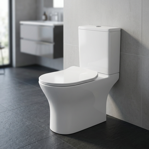 <b>Back</b> To Wall Two Piece Ceramic Sanitary Ware WC Water Closet Floor Mounted Bathroom Toilet - Product Image 5