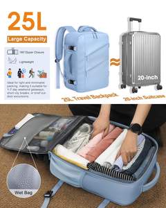 TSA-Friendly capolo กระเป๋าเป้น้ำหนักเบา, กระเป๋าเป้สะพายหลังน้ำหนักเบามีซิปตามหลักสรีรศาสตร์กันน้ำความจุมากเหมาะสำหรับการเดินทางทางธุรกิจและไปเรียน - Product Image 3