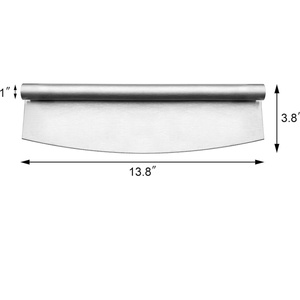 Tagliapizza Multifunzionale Sostenibile in Acciaio Inox, Stile Coltello da Chef <span class=keywords><strong>per</strong></span> <span class=keywords><strong>Pizza</strong></span>, Formaggio e <span class=keywords><strong>Pasta</strong></span> - Product Image 4