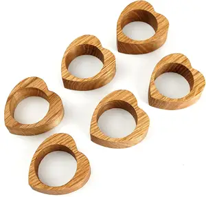 手工木质餐巾戒指