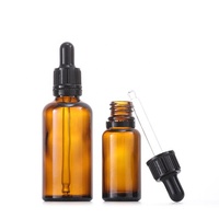 Vente en gros de flacons compte-gouttes en verre ambré vides de 10 ml à 100 ml pour huiles essentielles et gouttes pour les yeux, avec compte-gouttes blanc ou noir à l'épreuve des enfants