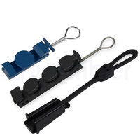 Collier de fixation extérieur pour câble de descente FTTH, crochet en S en plastique, tension aérienne pour câble optique rond ADSS, ancrage optique, collier de télécommunication