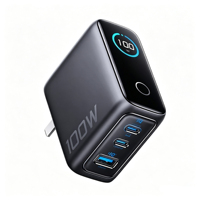 KABBOL GaN 1C1A 100W USB C PD 3.0 Pengisi Daya Dinding dengan Layar LED - PPS 100W 65W 45W 25W Adaptor Daya Laptop Tipe-C dan Kabel