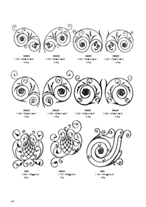 Éléments en <span class=keywords><strong>fer</strong></span> <span class=keywords><strong>forgé</strong></span> 760 mm de haut 835 mm de large Grand panneau décoratif à rainures pour portail clôture garde-corps balustrade - Product Image 4
