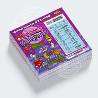 Impression de billets de loterie billets d'appel à gratter prépayés avec code à barres emballage et impression produit carte à gratter