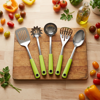UJ-KT540 Ensemble d'ustensiles de cuisine professionnels en acier inoxydable 5 pièces, ensemble d'outils de cuisine