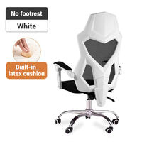 Chaise de bureau en maille bon marché chaise ergonomique de direction pivotante chaises de jeu de bureau en tissu avec appui-tête et repose-pieds