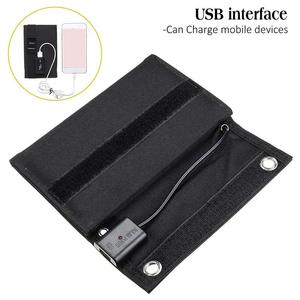 Vente directe d'usine Panneau <span class=keywords><strong>solaire</strong></span> pliable monocristallin en silicium portable 15W <span class=keywords><strong>Chargeur</strong></span> de téléphone portable USB pour le camping - Product Image 4