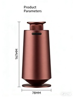 Diffuseur d'huiles essentielles sans eau, gris et rouge, portable, facile à contrôler, pour hôtel, maison, chambre, bureau, aromathérapie
