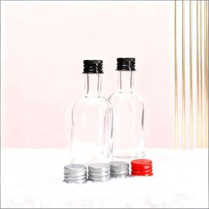 Clear Mini Small 50ml Licor Alcohol Glass Botella de vino con tapón de rosca para marca Serigrafía Brandy <span class=keywords><strong>Gin</strong></span> and <span class=keywords><strong>Gin</strong></span> - Product Image 4
