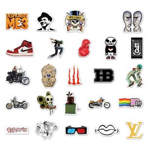 50 pièces haute qualité ordinateur portable <span class=keywords><strong>Manga</strong></span> dessin animé autocollants impression étanche PVC à la mode <span class=keywords><strong>miroir</strong></span> autocollant - Product Image 4