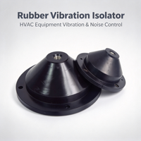 Isolateur de vibrations en caoutchouc HVAC de type cône, support d'isolation des vibrations, amortisseur de chocs en caoutchouc pour pompe, ventilateur, climatiseur